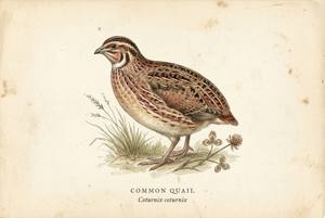 Common Quail illustration