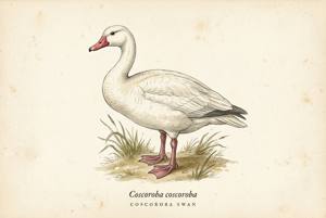 Coscoroba Swan illustration