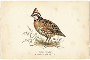 Crested Bobwhite illustration