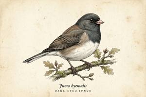 Dark-eyed Junco illustration