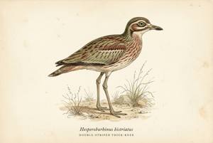 Double-striped Thick-knee illustration