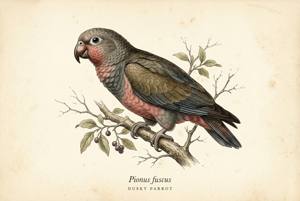 Dusky Parrot illustration
