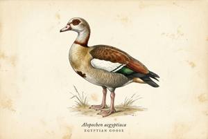 Egyptian Goose illustration