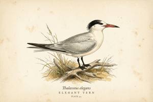 Elegant Tern illustration