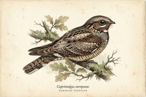 Eurasian Nightjar illustration