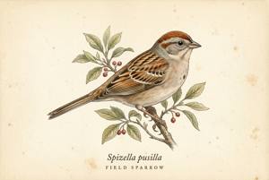 Field Sparrow illustration