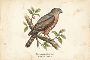 Fiji Goshawk illustration