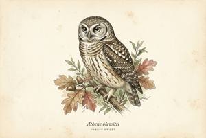 Forest Owlet illustration