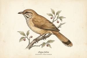 Fulvous Chatterer illustration