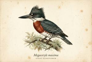 Giant Kingfisher illustration