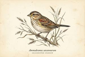Grasshopper Sparrow illustration