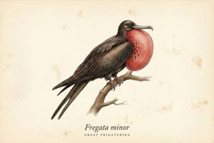 Great Frigatebird illustration