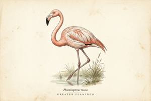 Greater Flamingo illustration