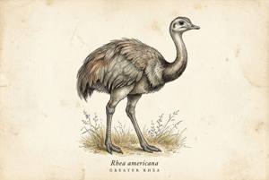 Greater Rhea illustration