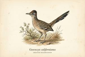 Greater Roadrunner illustration