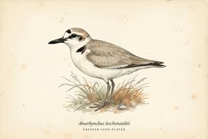 Greater Sand-Plover illustration