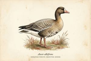 Greater White-fronted Goose illustration