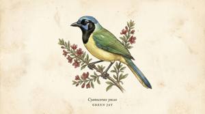 Green Jay illustration