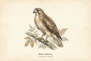 Hawaiian Hawk illustration