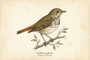 Hermit Thrush illustration