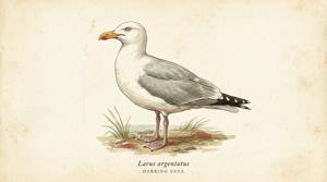 Herring Gull illustration