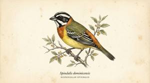 Hispaniolan Spindalis illustration