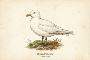 Ivory Gull illustration