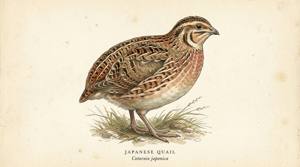 Japanese Quail illustration
