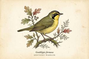 Kentucky Warbler illustration