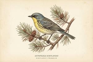 Kirtland's Warbler illustration