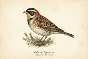 Lapland Longspur illustration