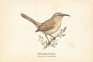 LeConte's Thrasher illustration