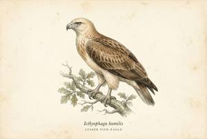 Lesser Fish-Eagle illustration
