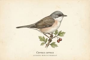 Lesser Whitethroat illustration