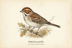 Little Bunting illustration