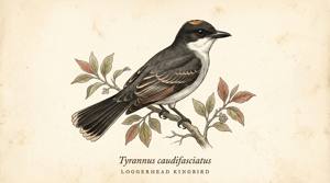 Loggerhead Kingbird illustration