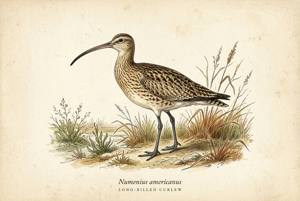 Long-billed Curlew illustration