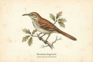 Long-billed Thrasher illustration