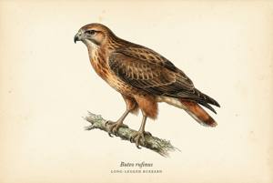 Long-legged Buzzard illustration