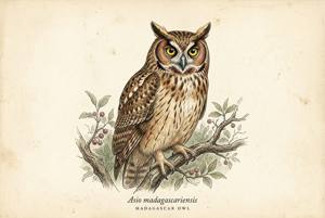 Madagascar Owl illustration