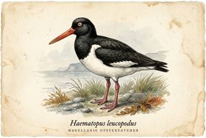 Magellanic Oystercatcher illustration