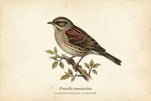 Maroon-backed Accentor illustration