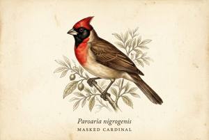 Masked Cardinal illustration