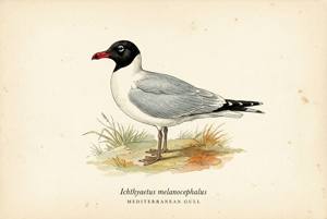 Mediterranean Gull illustration