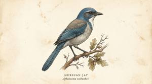 Mexican Jay illustration
