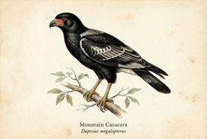 Mountain Caracara illustration