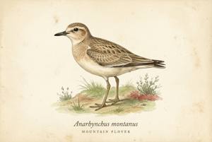 Mountain Plover illustration