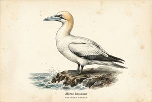 Northern Gannet illustration