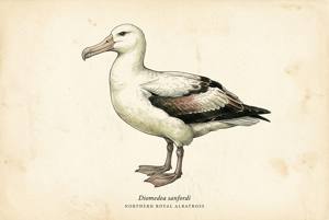 Northern Royal Albatross illustration
