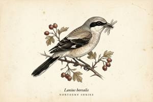 Northern Shrike illustration
